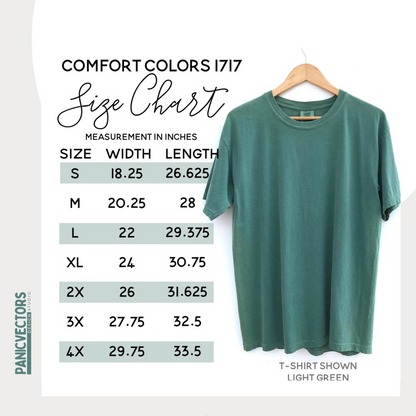 Unisex Comfort Colors® Garment-Dyed Soft T-shirt |  Loose Fit + Washed Look | No Bad Landings Block Text Tee