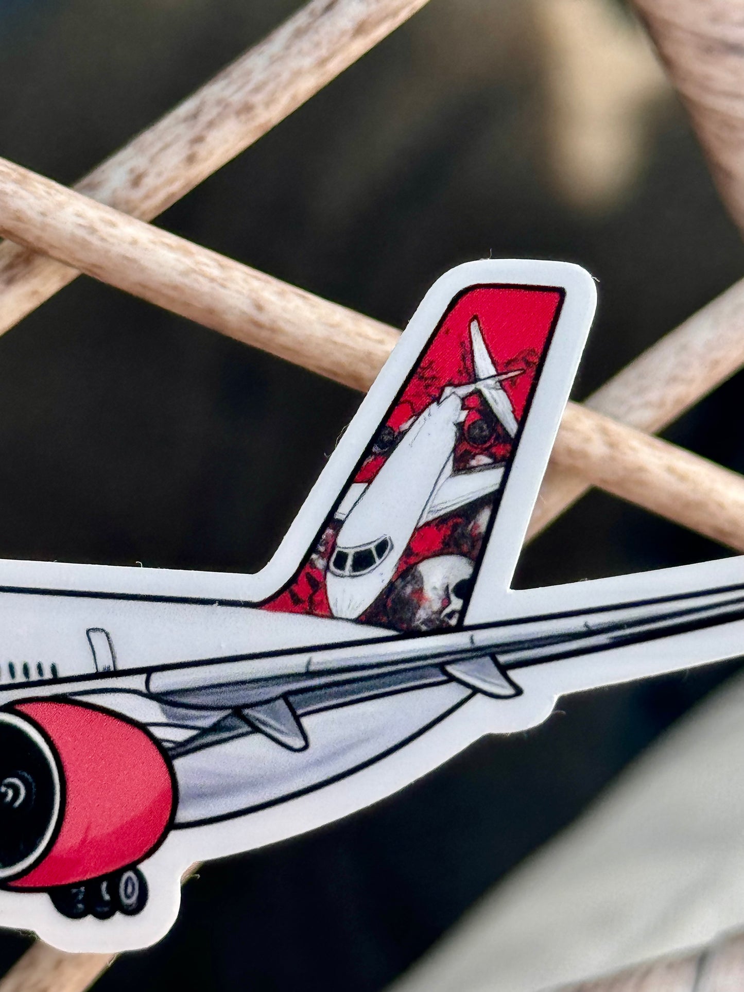 Airbus A350 and CRJ900 Vinyl Sticker