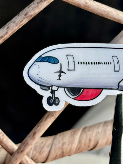 Airbus A350 and CRJ900 Vinyl Sticker