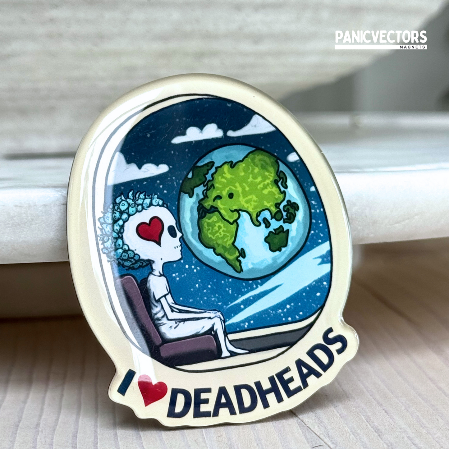 I Love Deadheads | Epoxy Fridge Magnet