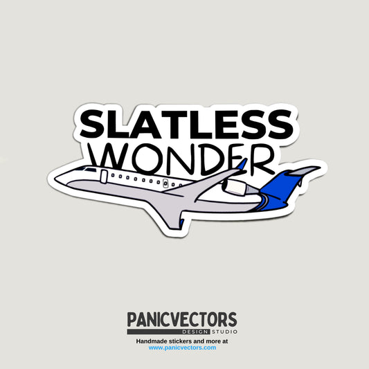 Slatless Wonder CRJ200 Vinyl Sticker