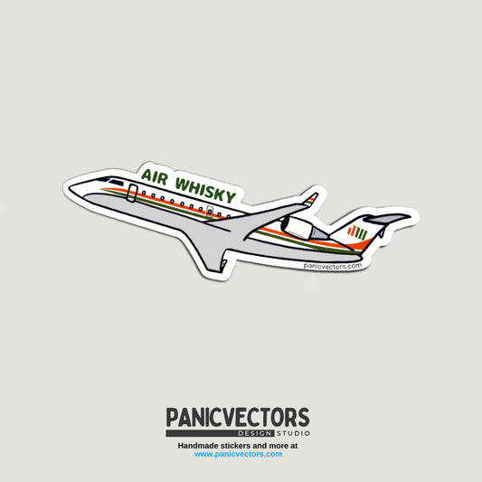 Wisconsin Air Whisky CRJ200 Aviation Vinyl Sticker