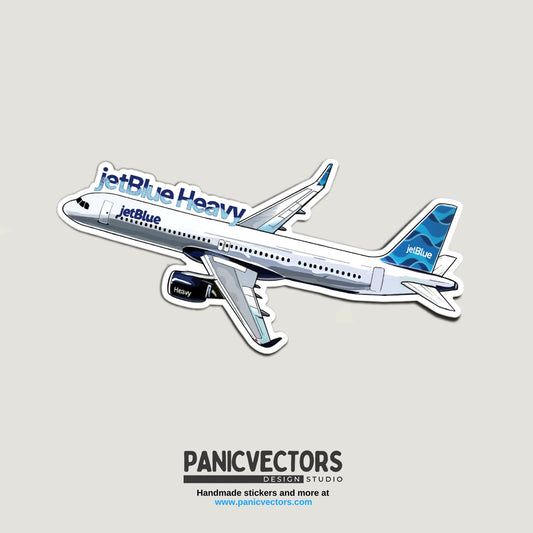 JetBlue Heavy Airbus A321 XLR Vinyl Sticker