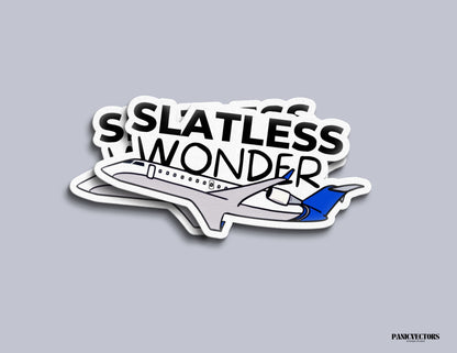 Slatless Wonder CRJ200 Vinyl Sticker