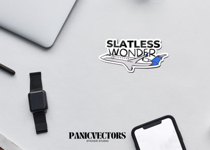 Slatless Wonder CRJ200 Vinyl Sticker