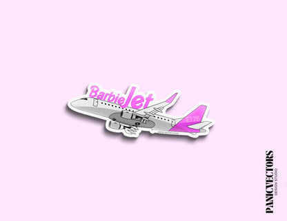 BAR-B Jet Embraer E175/190 | CRJ200| E145 Vinyl Sticker