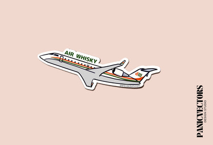 Wisconsin Air Whisky CRJ200 Aviation Vinyl Sticker