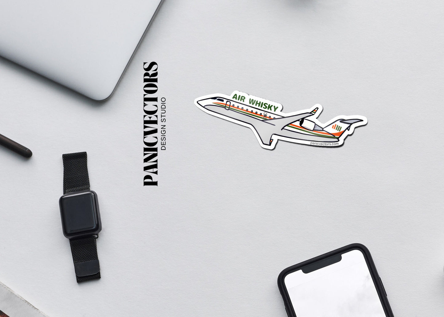 Wisconsin Air Whisky CRJ200 Aviation Vinyl Sticker