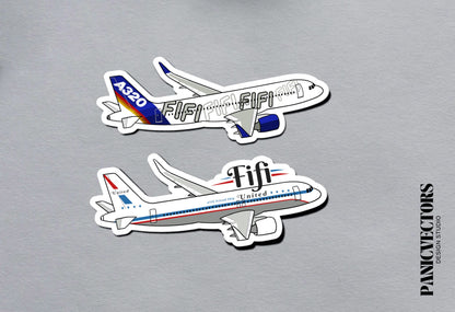 Fifi the Airbus A320 Aviation Vinyl Sticker