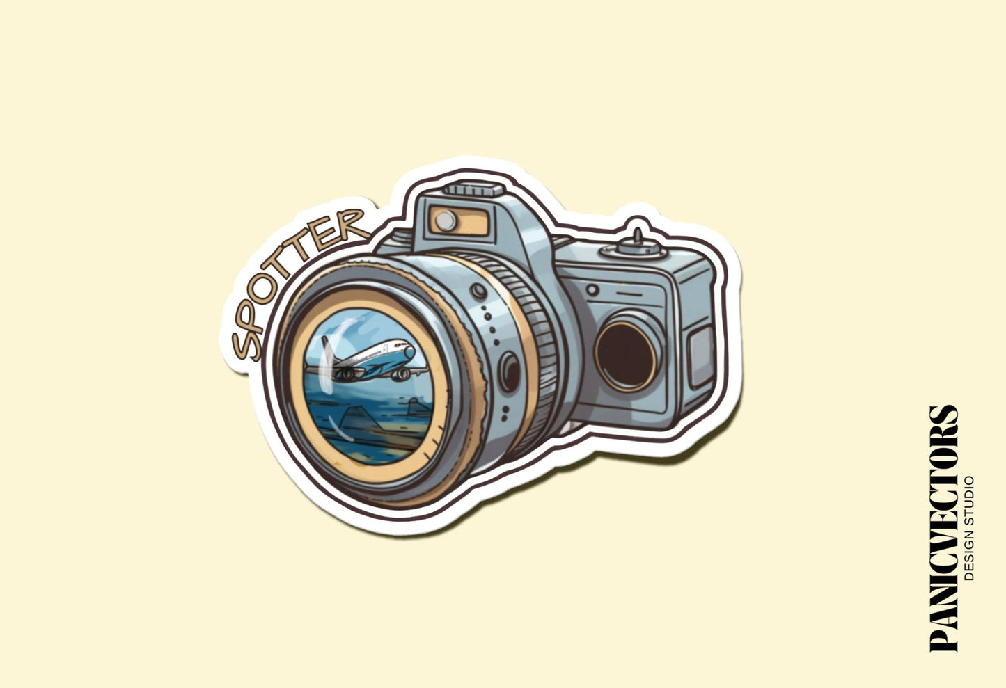 Spotter Aviation Camera DSLR Vinyl Sticker