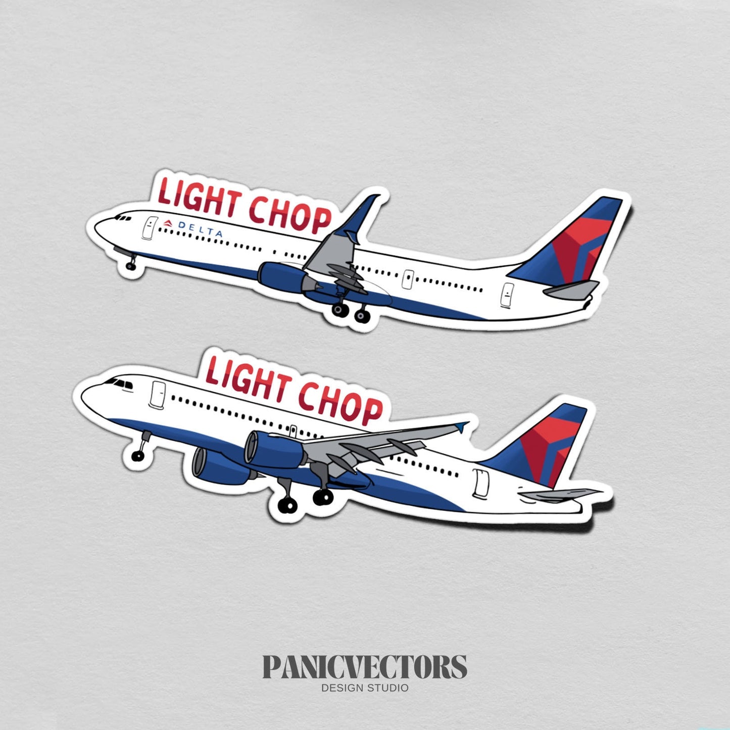 Light Chop Airbus A320 Boeing 737 Vinyl Sticker