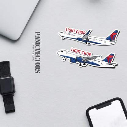 Light Chop Airbus A320 Boeing 737 Vinyl Sticker